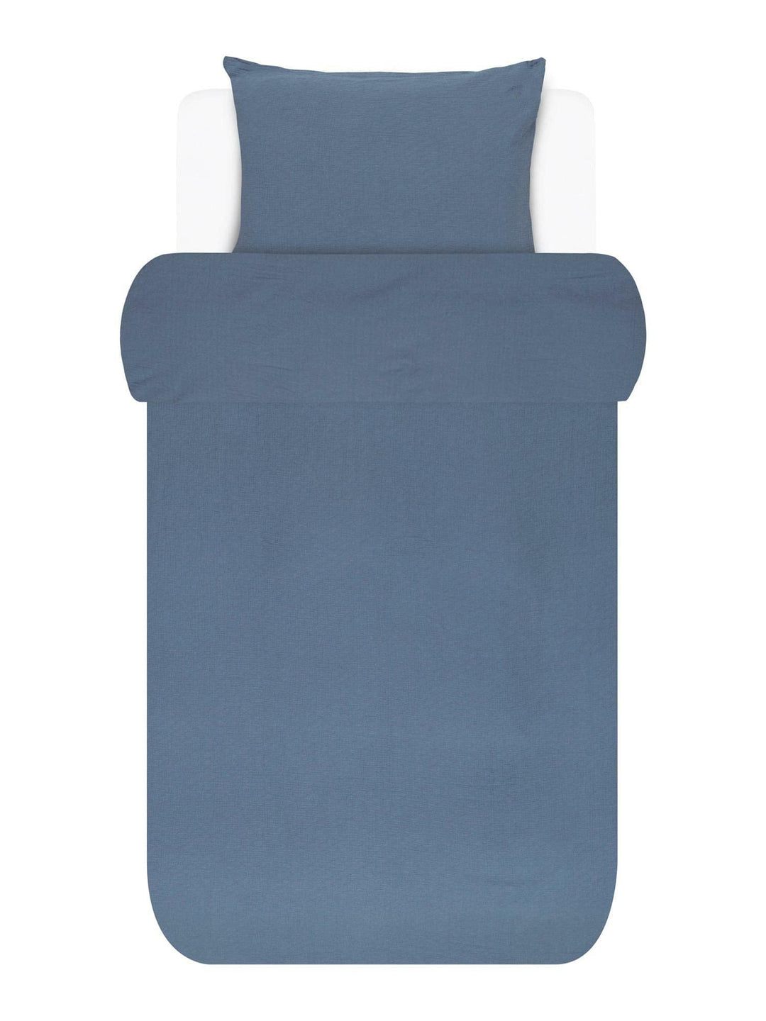 Marc O'Polo Bettwäsche Kuva Duvet I Grösse 200x220 2 80x80 cm I Farbe Smoke Blue