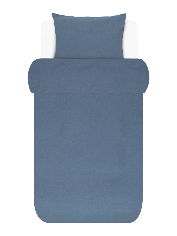 Marc O'Polo Bettwäsche Kuva Duvet I Grösse 200x220 2 80x80 cm I Farbe Smoke Blue