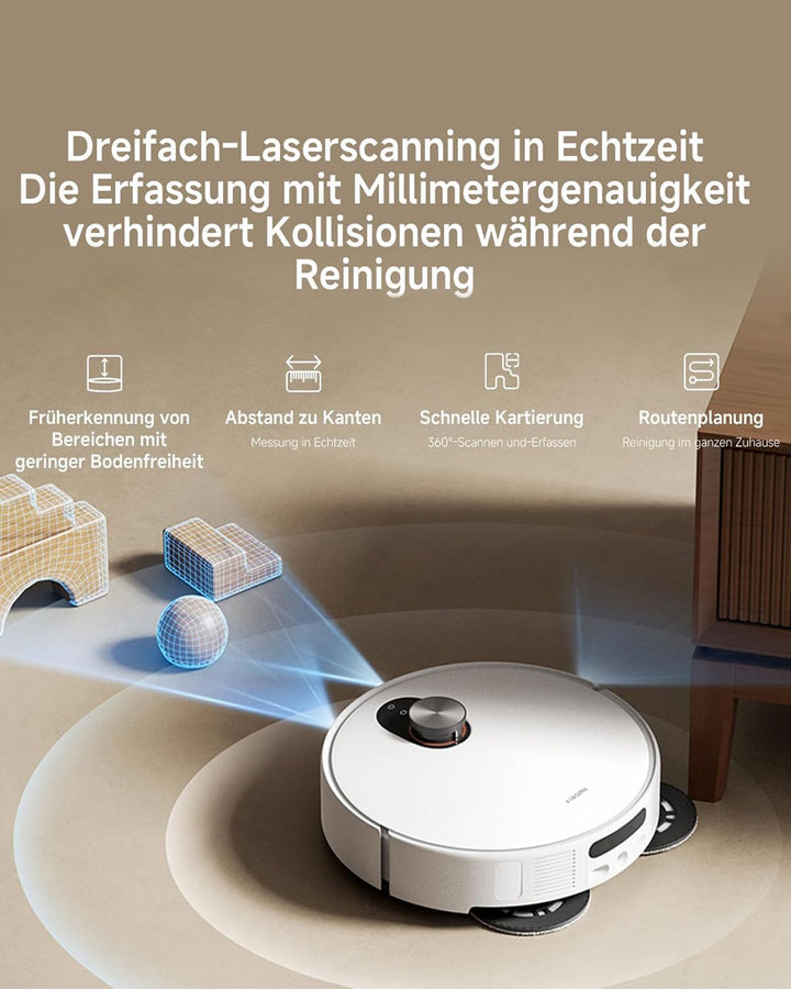 XIAOMI Robot Vacuum 5 Saugroboter - mit Wischfunktion & Staubsauger Roboter, staubsaugroboter，dToF S