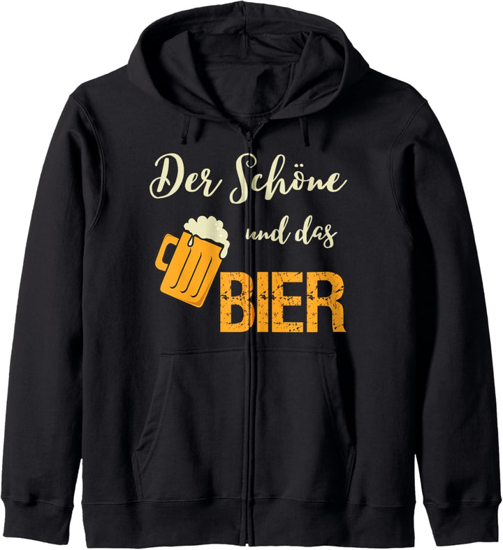 Der Schöne und das Bier Kapuzenjacke