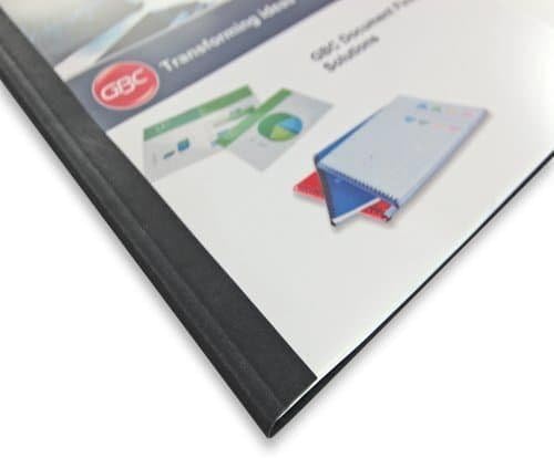 GBC LeatherGrain Thermo-Bindemappen, 100 Stück, A4, rot, 1.5mm rot 1.5 mm, rot 1.5 mm