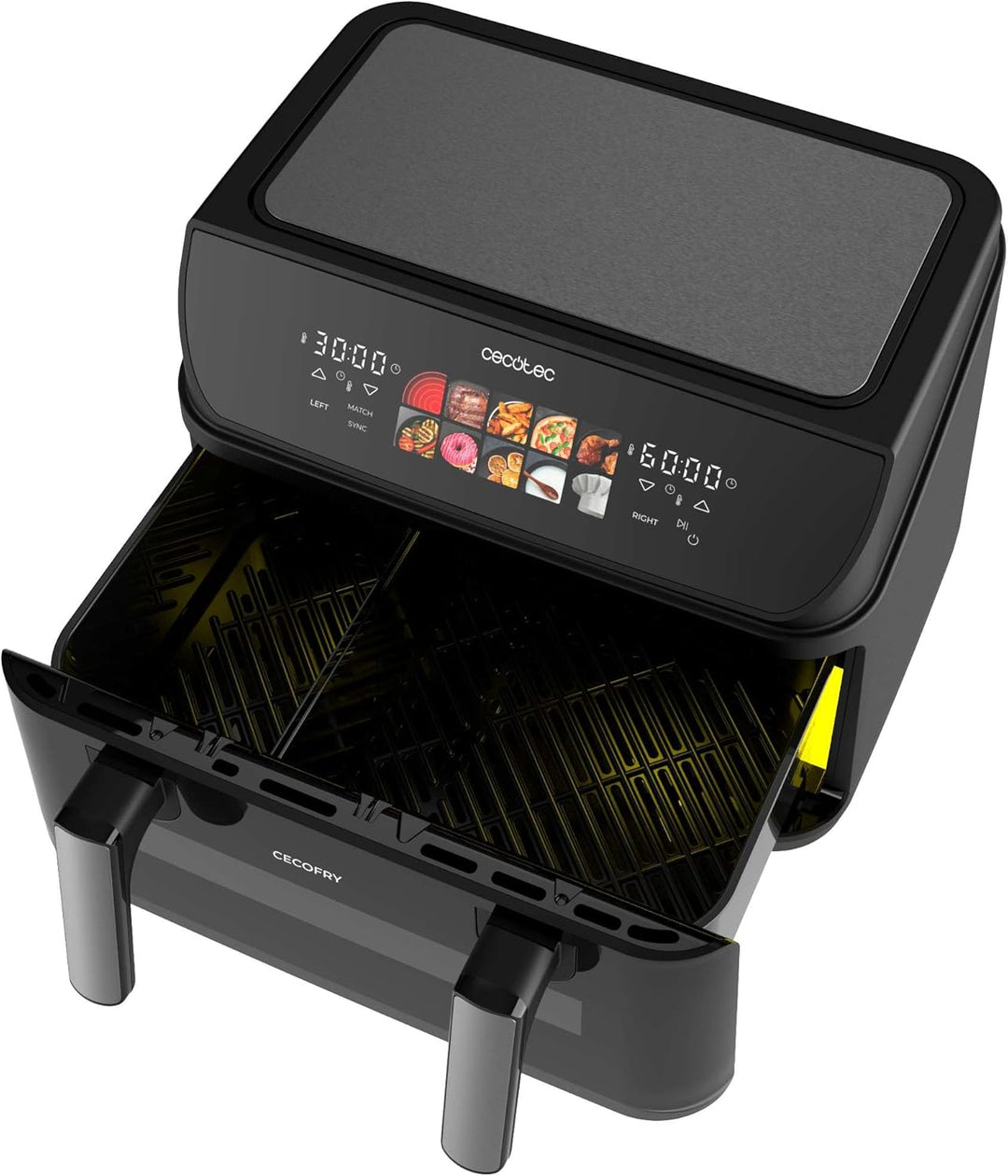 Cecotec Heissluftfritteuse ohne Öl - 10L - Grill - Doppelwiderstand - Air Fryer Cecofry&amp;Grill Duohea