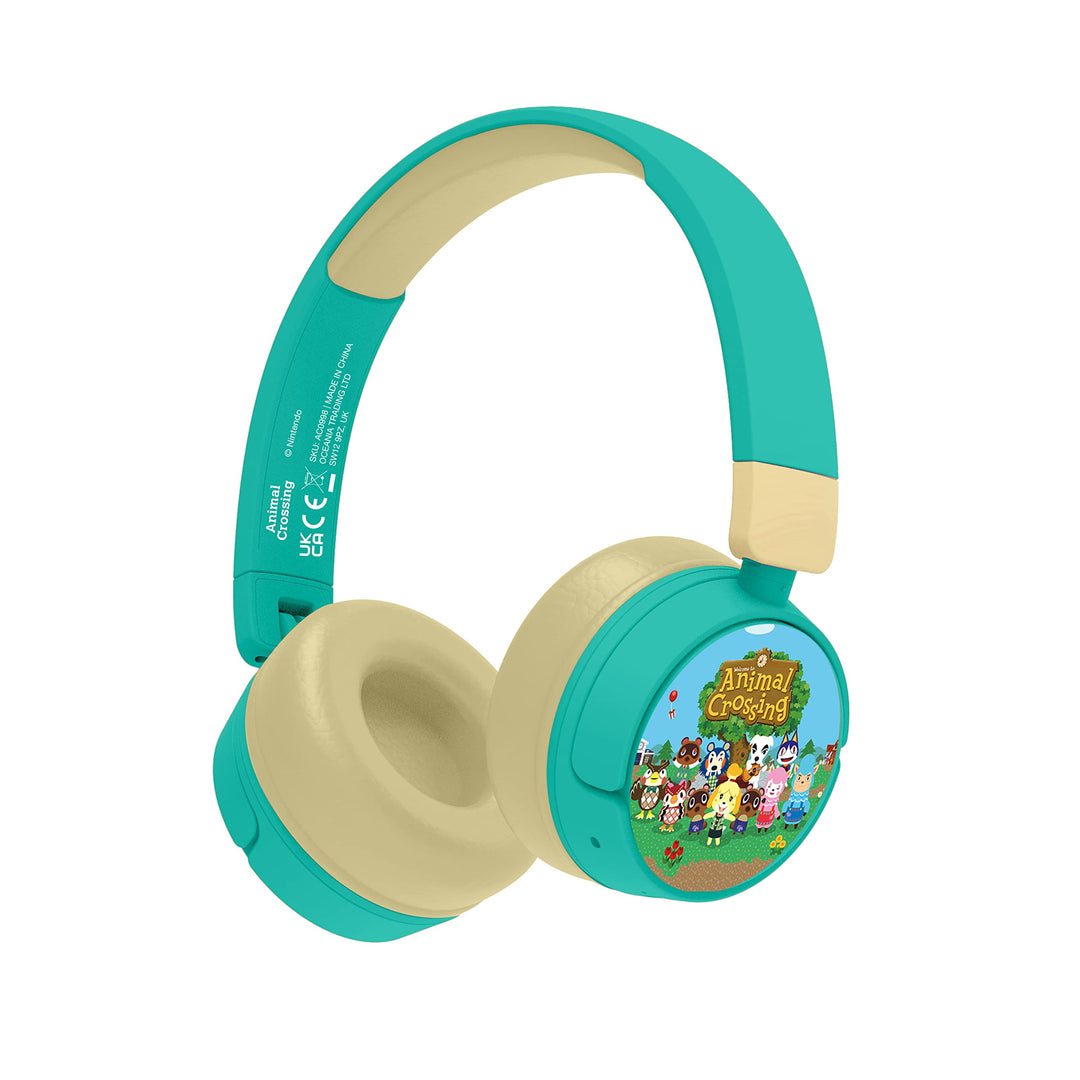 OTL Technologies Kabellose Kinder-Kopfhörer, Animal Crossing, Bluetooth, faltbar