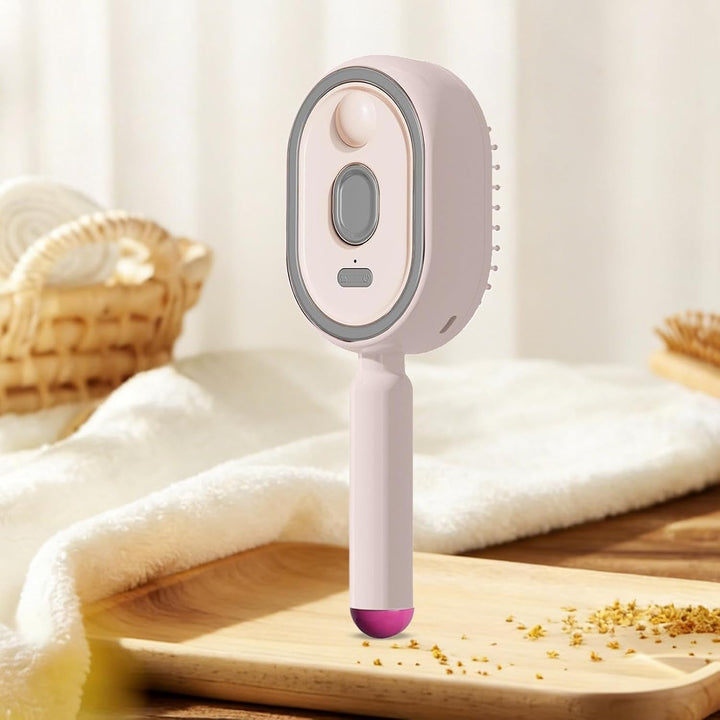 Dampfbürste für Haare, Entwirrungskamm mit Öl-Messbecher, Dampfglättungsbürste für dicke, gerade, ge