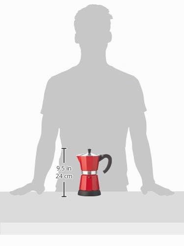 cilio Espressokocher Classico für 6 Tassen | elektrisch 480W | Ø 11,5 cm Höhe: 25 cm | Aluminium | R