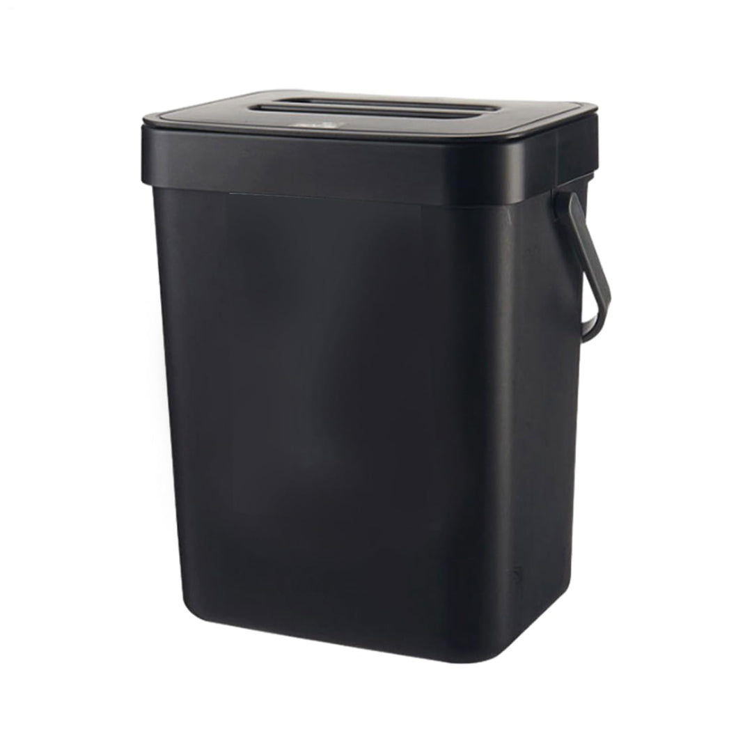 Generisch 5L Wandmontierter Mülleimer Mit Deckel, 24.5x18.5x14.5cm Küchenmülleimer En Kunststoff Mit