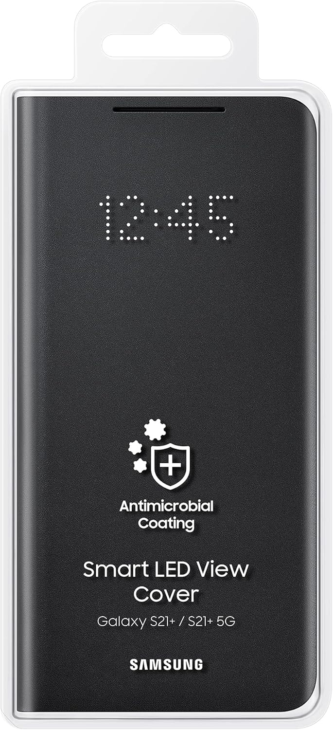 Samsung LED View Smartphone Cover EF-NG996 für Galaxy S21+ 5G Handy-Hülle, LED-Anzeige, Kartenhalter