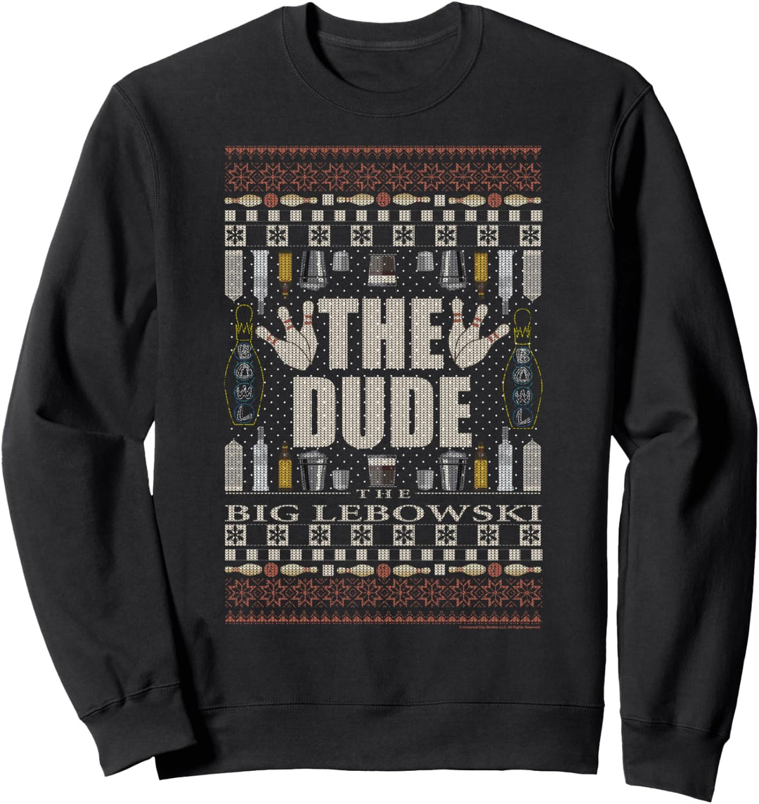 The Big Lebowski The Dude Ugly Christmas Sweater Sweatshirt