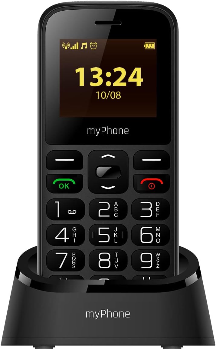 MP myPhone Halo A+ Mobiltelefon Senioren-Handy mit Ladestation ohne Vertrag das Telefon für Oma und