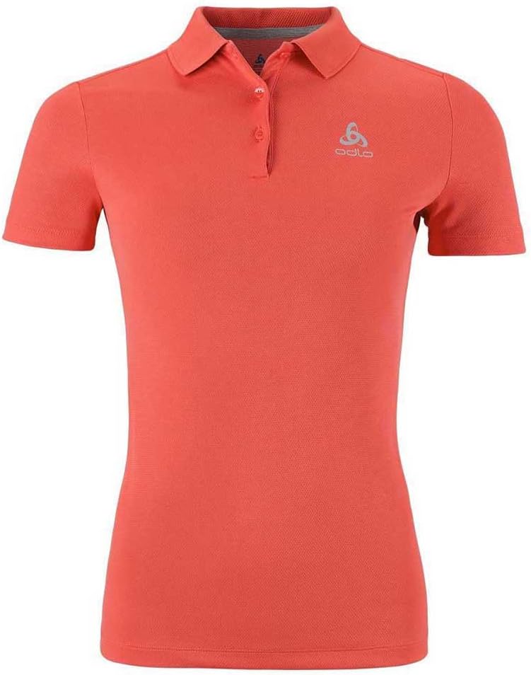 Odlo Damen F-Dry Kurzarm Polo Shirt L Cayenne, L Cayenne
