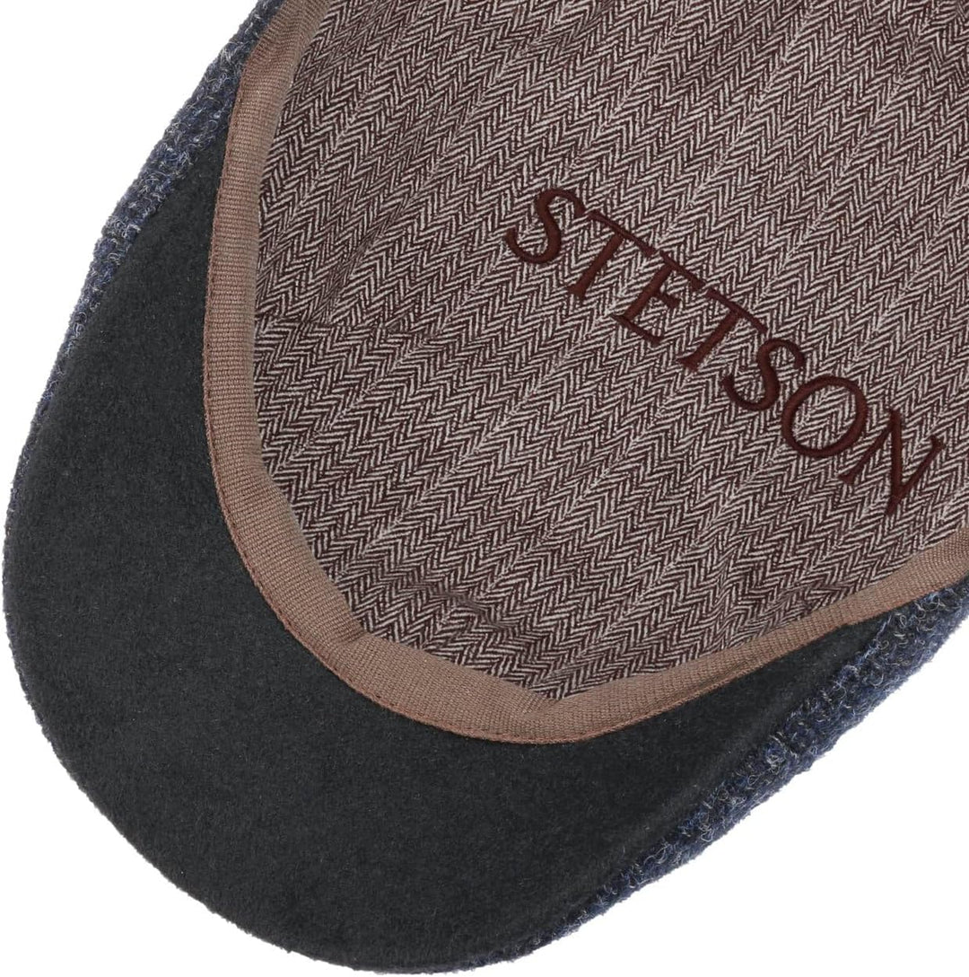 Stetson Texas Classic Wool Flatcap - Schiebermütze Herren - Herrenmütze mit Baumwollfutter - Schirmm