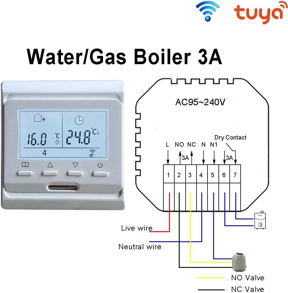 MINCO Home Programmable Tuya Smart WiFi Thermostat Electric Heating Warm Floor Temperature Controlle