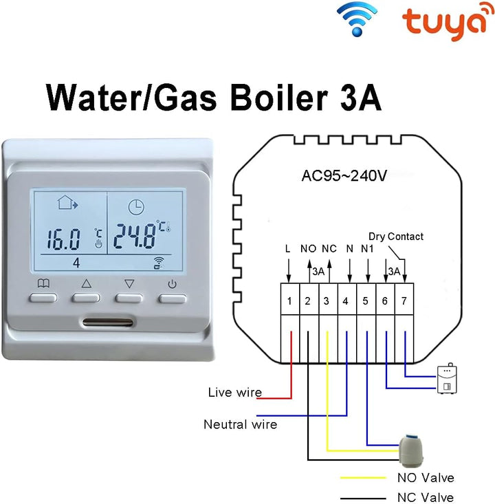 MINCO Home Programmable Tuya Smart WiFi Thermostat Electric Heating Warm Floor Temperature Controlle
