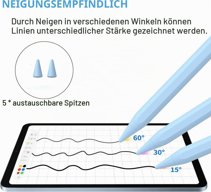 KARFUN Tablet Stift für Android,Stylus Pen Kompatibel mit iPhone/Samsung/Huawei/Lenovo/XiaoMi Tablet
