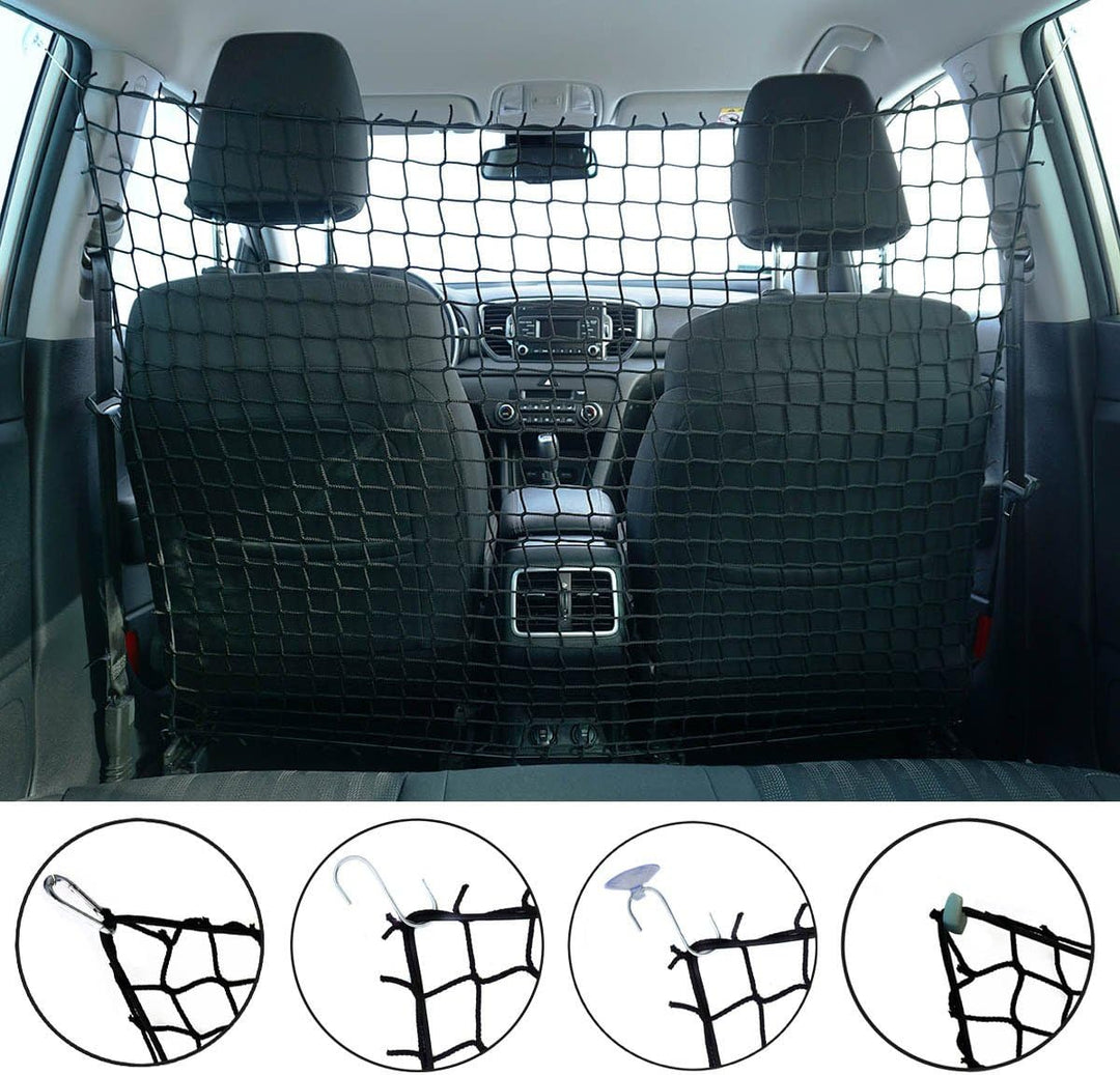 Ferocity Universaler Auto Netz Haustier Barrier Sicherheitsnetz Rücksitz Barriere Trennnetz 110x135