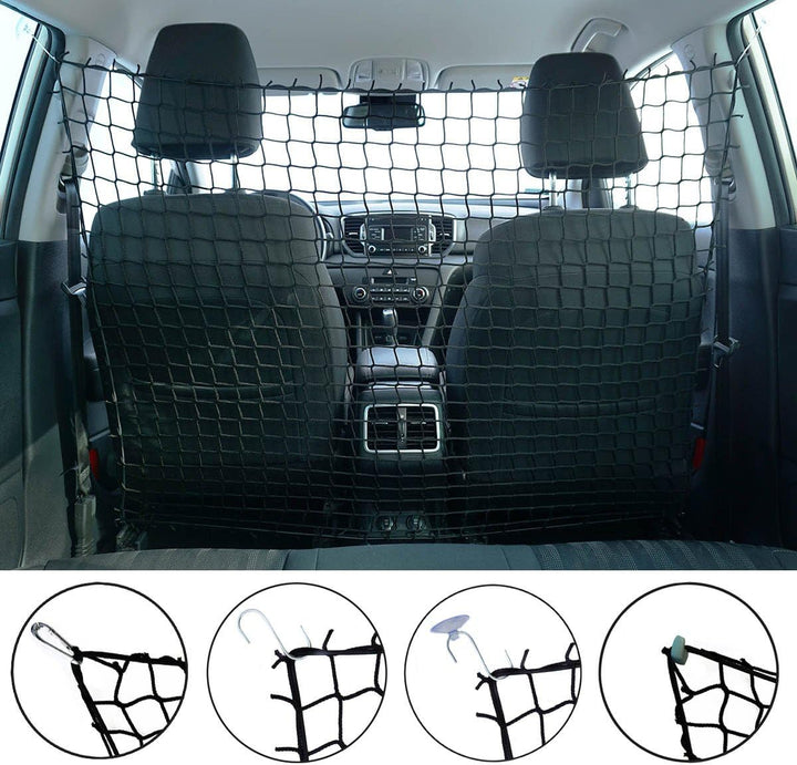 Ferocity Universaler Auto Netz Haustier Barrier Sicherheitsnetz Rücksitz Barriere Trennnetz 110x135