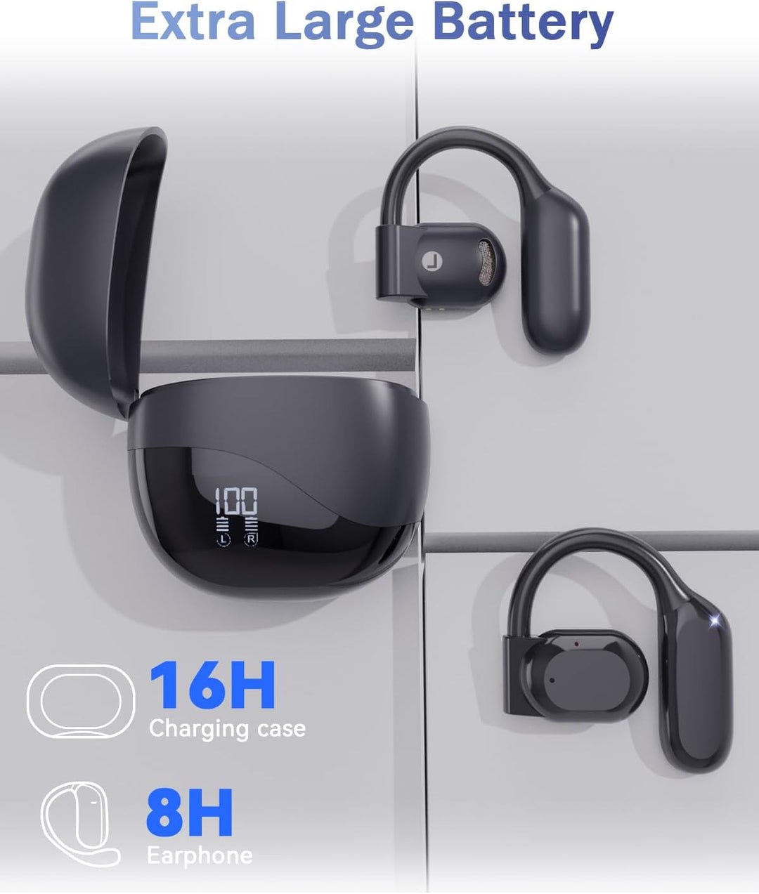 SANOTO Ki Übersetzer kopfhörer, 134 Sprachen Ki Kopfhörer mit Echtzeit Übersetzung,Open Ear Kopfhöre