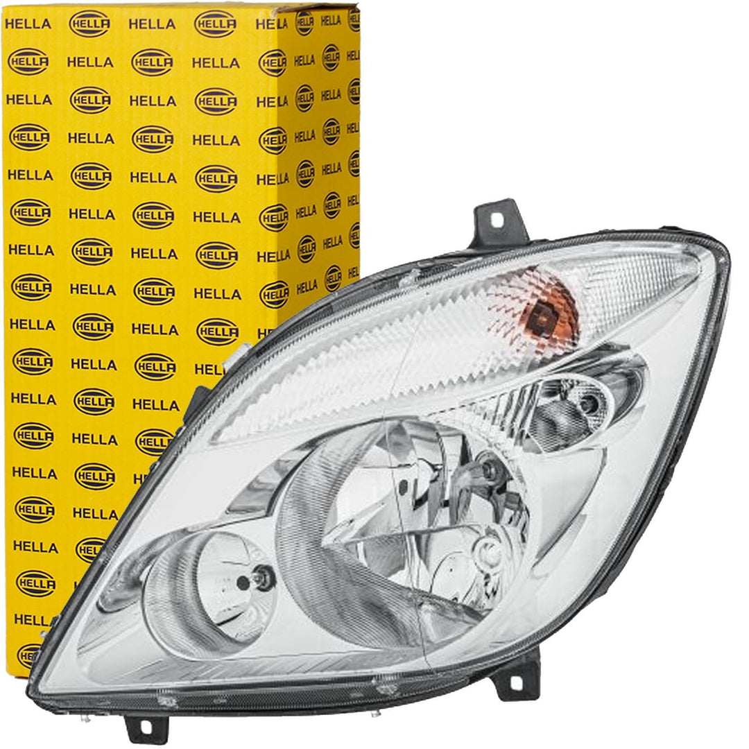 HELLA 1EB 247 012-011 FF/Halogen-Hauptscheinwerfer - links - für u.a. Mercedes-Benz Sprinter 3,5-T B