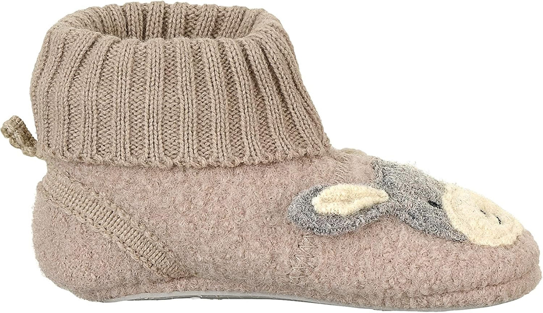 Sterntaler Unisex Kinder Hausschuhe Baby Hausschuh Filz Esel Emmi 18 EU Beige, 18 EU Beige