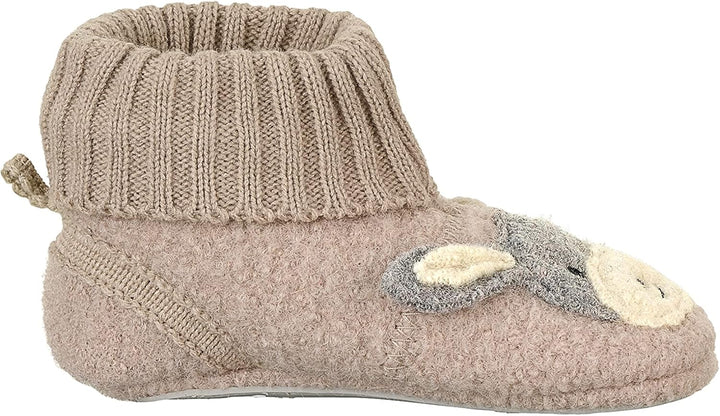 Sterntaler Unisex Kinder Hausschuhe Baby Hausschuh Filz Esel Emmi 18 EU Beige, 18 EU Beige
