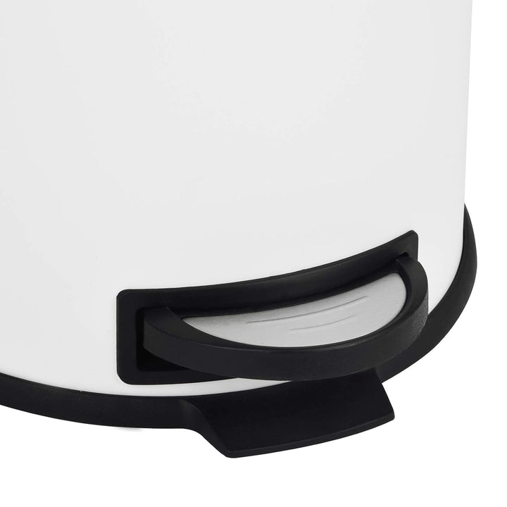 SVITA T30 Mülleimer Weiss Treteimer Abfalleimer 30 Liter inkl. Inneneimer rund, Weiss