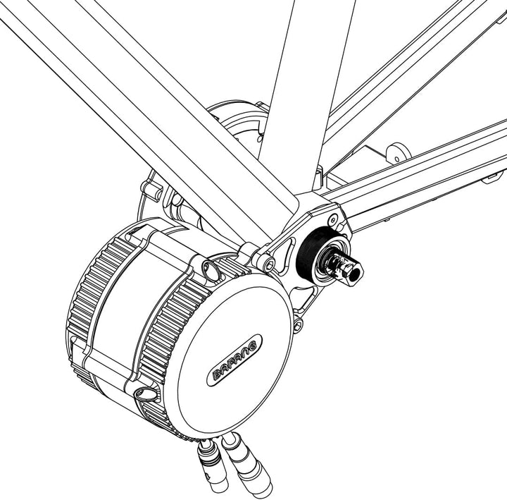 windmeile | Lekkie PF30 Adapter Kit, Rot, für Bafang BBS01/02/HD, zum Einbau der Lekkie Kurbeln bei