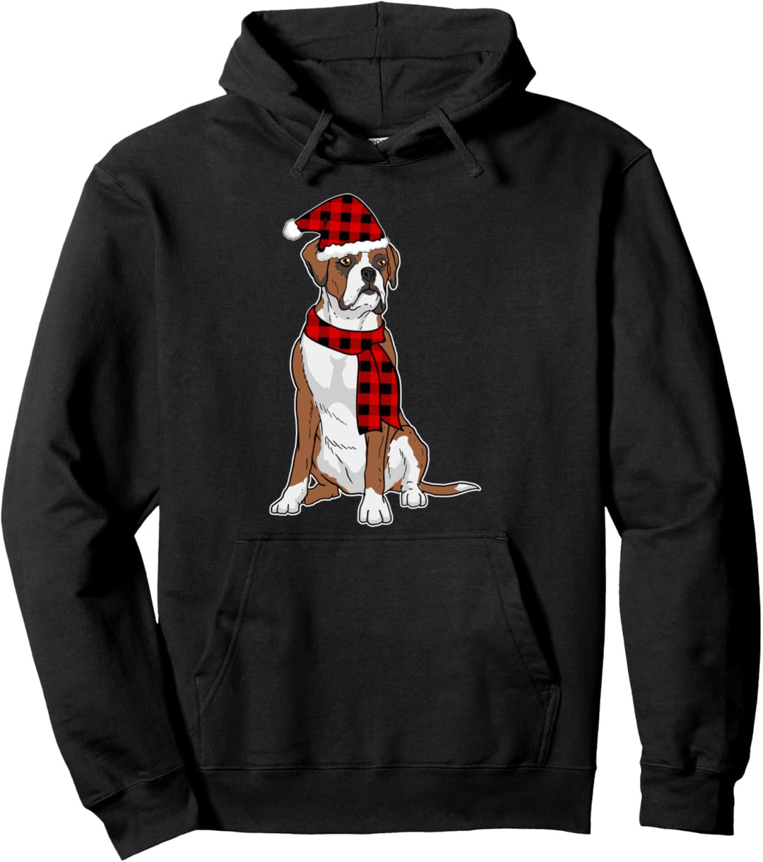Lustiges Deutscher Boxer Weihnachten Boxer Hunde Pullover Hoodie
