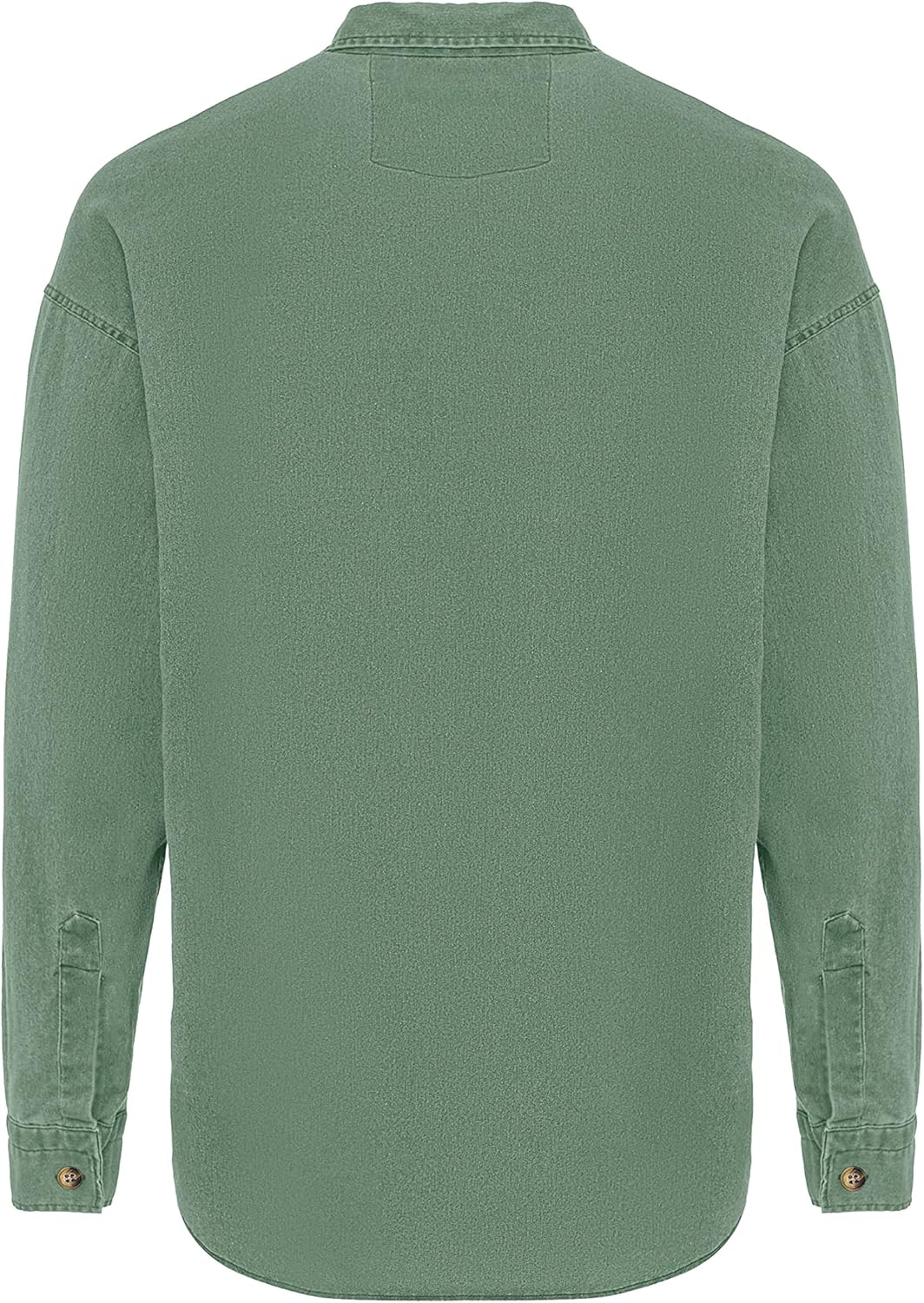 Red Bridge Herren Hemd Jeanshemd Premium Denim Oversized Wide Cut S Khaki, S Khaki