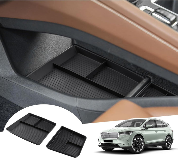 GAFAT Sko-d-a Enyaq iV 2021-2024 Mittelkonsole Aufbewahrungsbox, Enyaq 2023 Organizer Tray Mittelkon