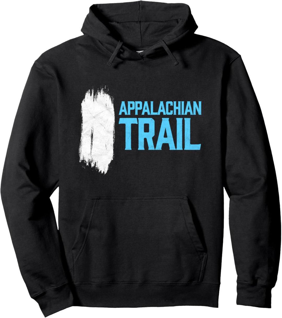 White Blaze Appalachian Trail Minimalist Hiking Graphic Pullover Hoodie