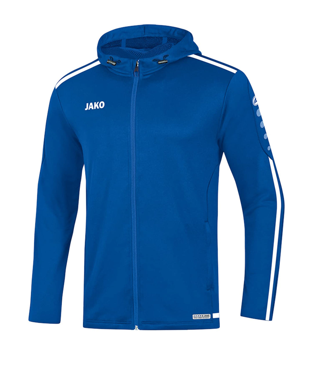 JAKO Herren Kapuzenjacke Striker 2.0, weiss/marine, XXL, 6819 M royal/Weiss, M royal/Weiss