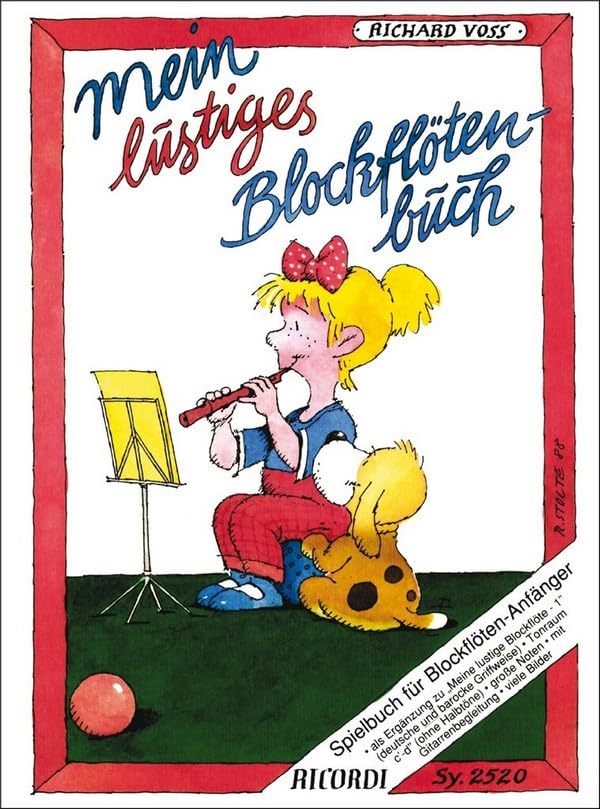 Musikverlag Ricordi &amp; Co Mein LUSTIGES BLOCKFLOETENBUCH - arrangiert für Sopranblockflöte [Noten/She