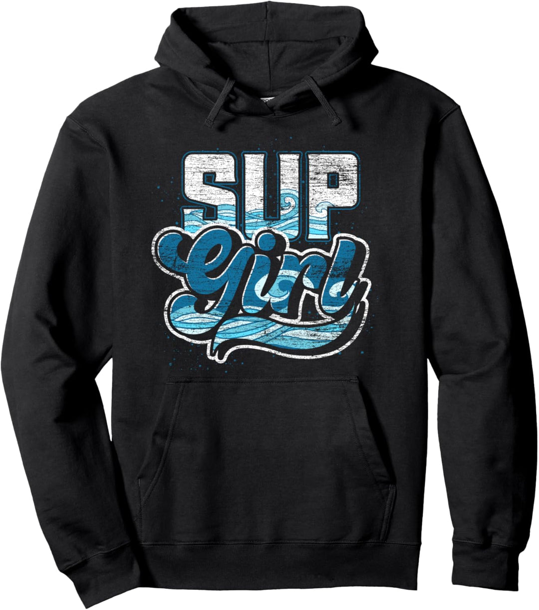 SUP Mädchen Wassersport Paddelboarder Stand Up Paddling Pullover Hoodie