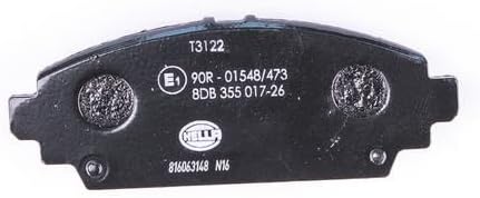 HELLA PAGID 8DB 355 017-261 Bremsbelagsatz - T3122 - Dicke/Stärke: 17.2mm - Bremssystem: Girling - m