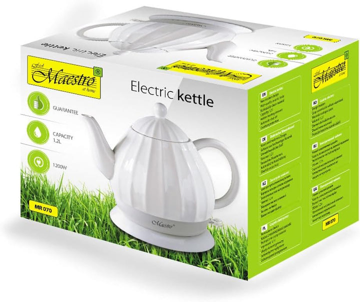 MAESTRO MR070 Keramik-Wasserkocher, 1,2 l, 1200 W
