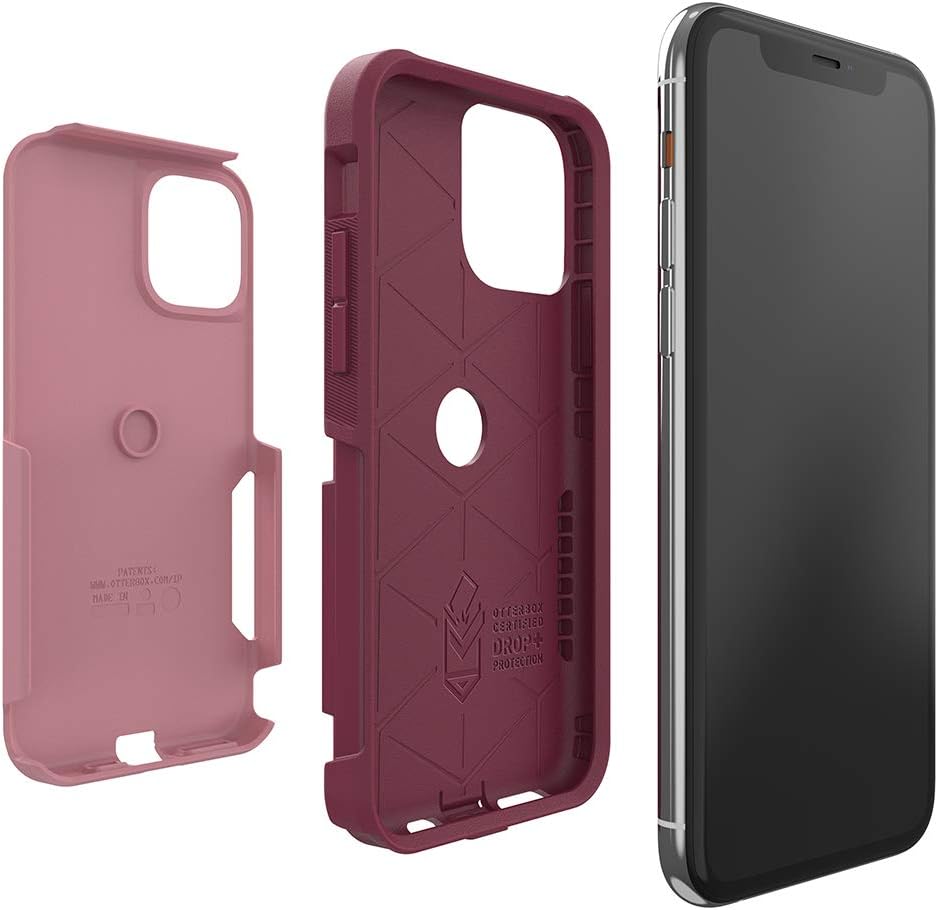 OtterBox Commuter Series Schutzhülle für iPhone 11 Pro Max, Motiv CUPIDS WAY (Rosémarine-Rosa/Pflaum