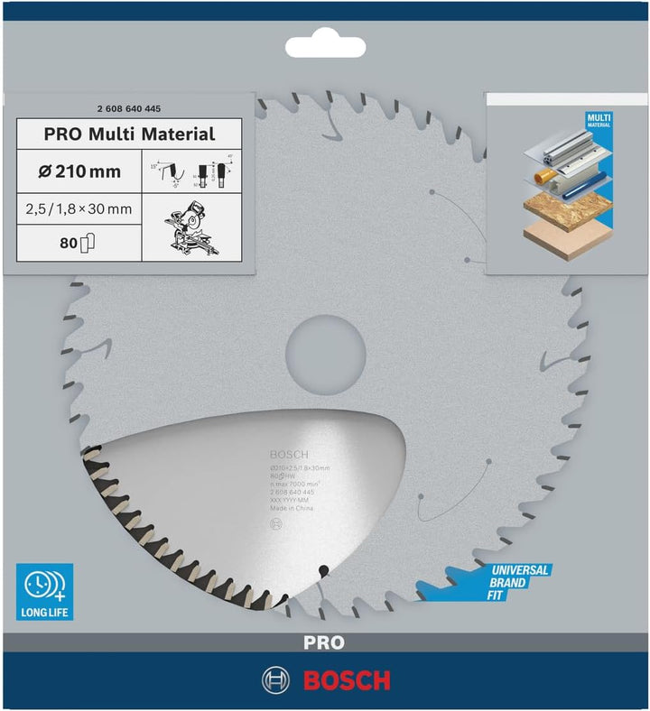 Bosch Accessories Bosch Professional 1x Kreissägeblatt Multi Material (für Multimaterial, Sägeblatt