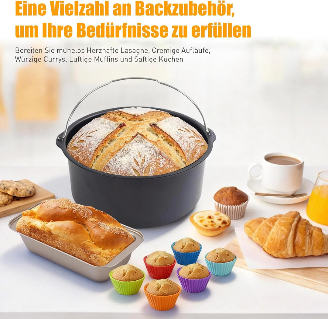 Heissluftfritteuse Zubehör für Philips Airfryer 4000 Series Stacked Dual Basket 10L, BPA-frei Airfry