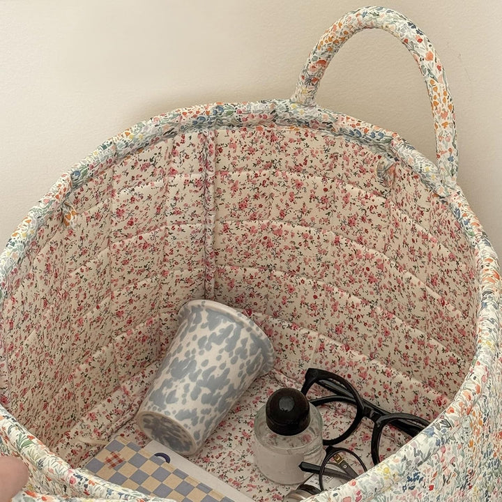 Generisch Stoff-Aufbewahrungskorb Boho Tragetasche Organizer Grün, Grün