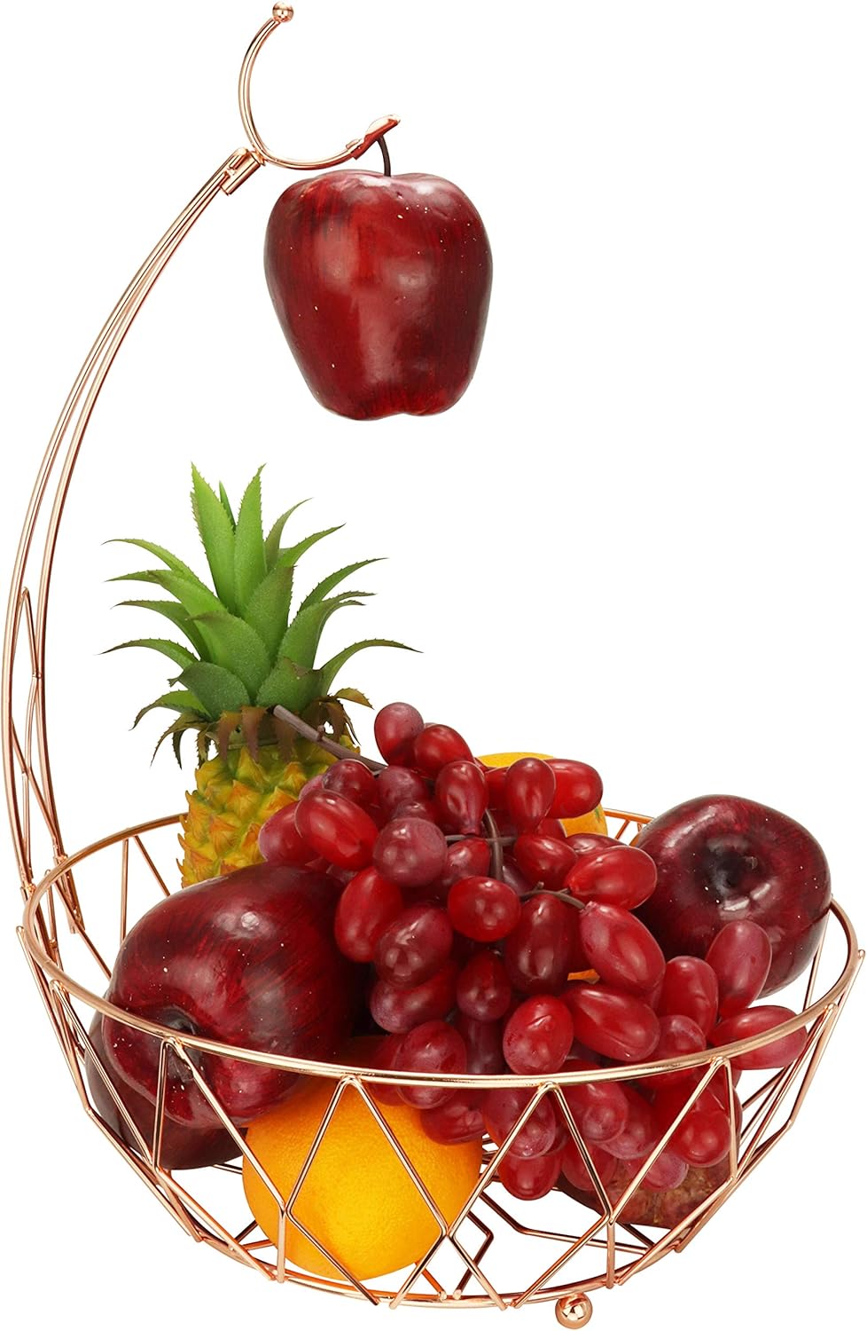 Dong jiang Roselife Obstkorb, Obstaufbewahrungsschale, Bananenhalter, Bananenhalter, Silber, verchro