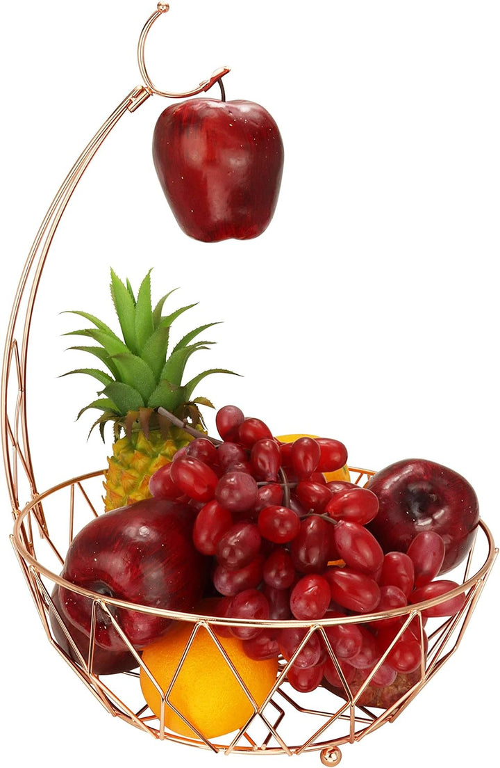 Dong jiang Roselife Obstkorb, Obstaufbewahrungsschale, Bananenhalter, Bananenhalter, Silber, verchro