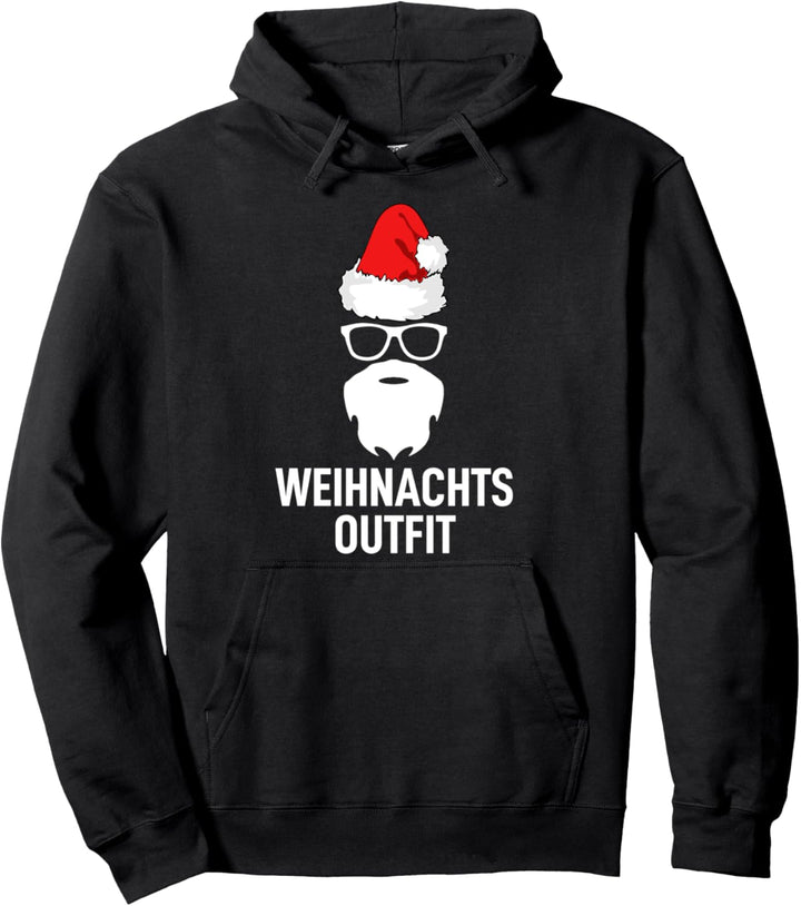 Weihnachtsoutfit Weihnachtsmütze Xmas Deko Outfit Weihnachts Pullover Hoodie