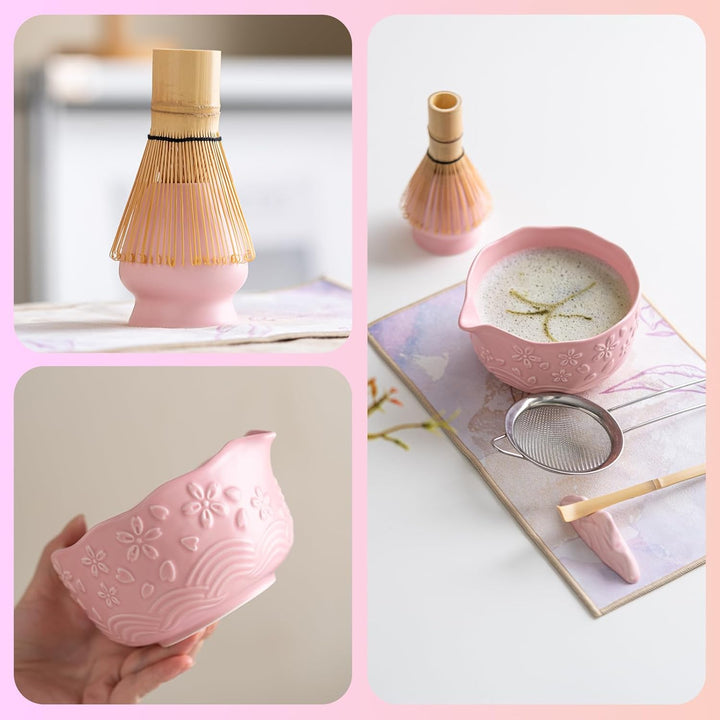Matcha-Schneebesen-Set, 7-teilig, Matcha-Teeset für die Zubereitung von Latte, japanisches Matcha-Se
