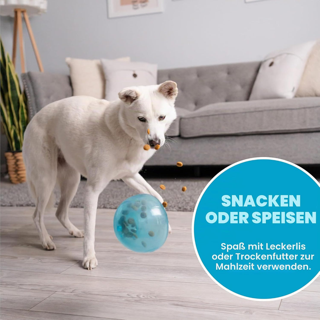 Planet Dog Orbee-Tuff Snoop - Interaktives Spielzeug für Hunde - Snackball - Blau - Gross Large Snoo