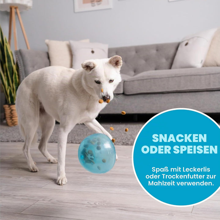 Planet Dog Orbee-Tuff Snoop - Interaktives Spielzeug für Hunde - Snackball - Blau - Gross Large Snoo