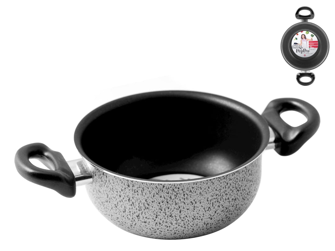 Home Salt Peper Bräter 2 Griffe Antihaft-Salzpfeffer cm 20 Kochtopf, Material, Multicolor, 20 cm 34x