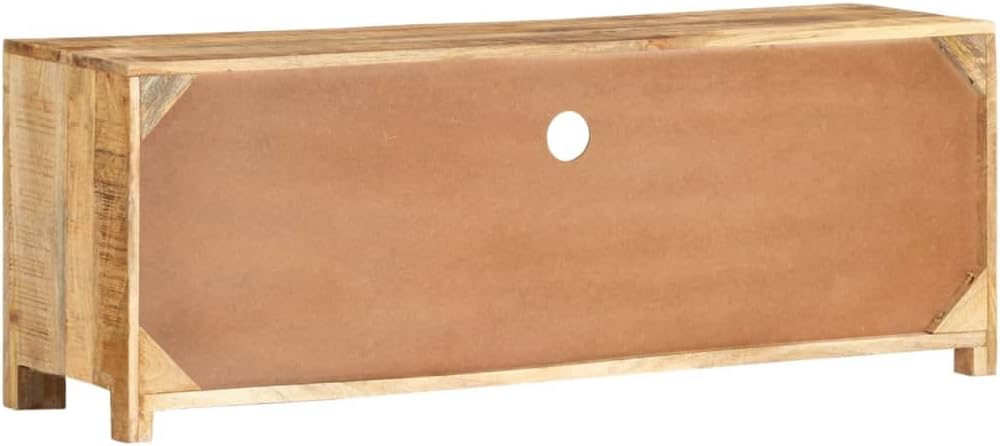 vidaXL Raues Mangoholz TV Schrank mit 1 Fach 3 Schubladen Lowboard TV Möbel Tisch Board Sideboard Fe