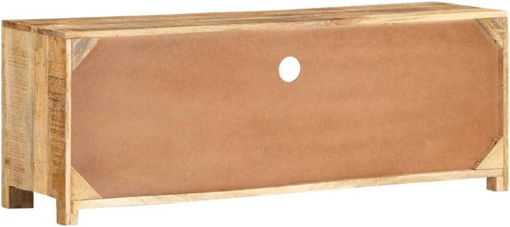 vidaXL Raues Mangoholz TV Schrank mit 1 Fach 3 Schubladen Lowboard TV Möbel Tisch Board Sideboard Fe