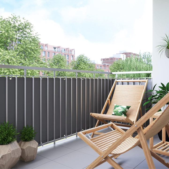 jarolift Balkonbespannung Basic, Balkon Sichtschutz Windschutz Sonnenschutz Balkon-Verkleidung, Wass