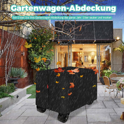 AXPQHL Gartenwagen-Abdeckung, Faltbare Wagenwagen-Abdeckung,600D Oxford-Tuch wasserdicht und UV-best